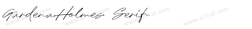 GardenaHolmes Serif字体转换